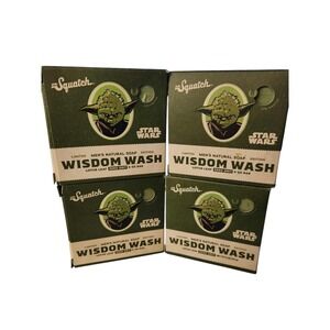 Lot of 4 Dr. Squatch Star Wars Limited Edition Soap Bar 5 oz Wisdom Wash Yoda